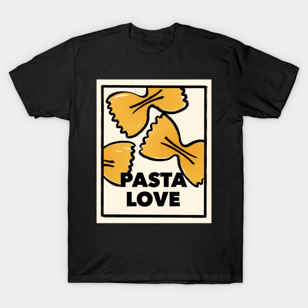 Pasta Love Italian Food T-Shirt by Trippycollage